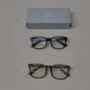 livho High Tech Blue Light Glasses - Advanced 99% Blue Light Blocking Computer Glasses - Anti Eyestrain & UV Glare Protection (*B2 Matte Black+leopard)