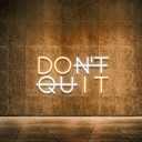 Don't Quit LED Neon Sign for Wall Decor, DO IT Neon Lights Party Decorations, USB Powered Switch Neon Lights lighting adjustable for Office Room, Gym Room, Man Cave, Gamer Room, 9.05"x15.74"