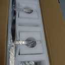 Modern Vanity Light 4-Lights Brushed Nickel Vanity Light Crystal Bathroom Wall Light Bathroom Light Fixtures