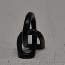 Natural Soapstone 6-inch Lover's Knot in Black