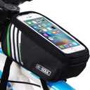 CoverON Bike Phone Mount Bag, Cycling Waterproof Front Frame Top Tube Handlebar Touch Screen Holder Bicycle Pouch Case for iPhone/Samsung/Android - Black