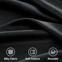 30ft x 12ft Black Backdrop Curtains for Wedding Parties, Wrinkle Free Photo Backdrop Drapes 6 Panels 5x12ft Back Drop Cloth for Birthday Retirement Halloween Photography Background