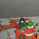 Outdoor Christmas Decorations for Yard - 2pcs Plastic Sleigh Dog Gnome Christmas Yard Signs with Yard Stakes, String Lights for Garden Yard Lawn Xmas Party Supplies