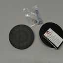 Magnetpro 2 Pieces Strong Rubber Coated Mounting Magnets Anti-Scratch & Anti Corrosion, Over 120 LB Adhesive Power, with 1/4"-20 Stainless Steel Male Thread and Nut for PTZ, Camera