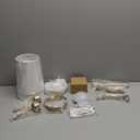 Wall Sconces Sets of 2 Hardwired Bathroom Vanity Light Fixture with White Lampshade, 85265V for Bedroom and Bathroom