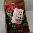 Waipfaru Red Roses Artificial Flowers Bulk, Real Touch Velvet Roses with Wrapping Paper, 50 Pcs Fake Flowers for Wedding Centerpieces Bridal Bouquet Valentines Mothers Day Decor