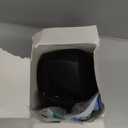 2 Pack Colors Denture Bath Case Cup Retainer Cleaner Holder Case False Teeth Soaking Container Dental Bath Storage Box Case with Strainer Basket and Brush - Rose Red & Black