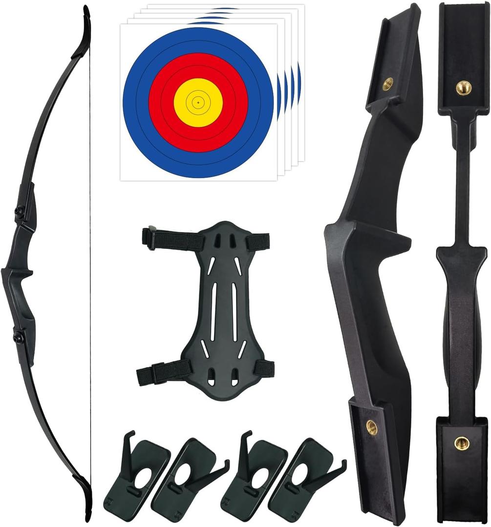 Recurve Bow Set for Adults-Takedown Recurve Bows Youth/Adult/Teens Bow Archery Set for Beginners Target Practice, Left and Right Handed, 30 lbs