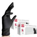 Jointown Basic Medical Black Nitrile Exam Gloves - Latex-Free & Powder-Free - NGPF1047 (Case of 1,000), Large