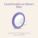 Lansinoh ComfortFit Breast Pump Flanges, Size 21mm, 2 Count