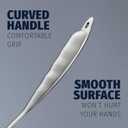 Zulay Kitchen Stainless Steel Spaghetti Server - 12 Pasta Fork with Teeth & Draining Holes - Rust-Resistant Pasta Spoon for Noodles & Pasta - Dishwasher Safe Utensil for Everyday Use