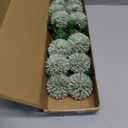 Floroom 12pcs Sage Green Faux Silk Mums Artificial Flowers Bulk Fake Chrysanthemums with Stems for DIY Wedding Table Centerpieces Floral Arrangements Vase Fillers Home Decorations