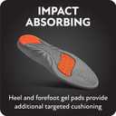 Sof Sole Insoles Women's Athlete Performance Full-Length & Trim-to-Fit Gel Shoe Insert