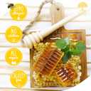 Eco-Lux 14.4 oz Beeswax Block  100% Pure Yellow Beeswax for Candle Making, DIY Makeup, Lip Balms, Crafts, Wood Conditioning, Leather Care & Natural Home Projects  Filtered, Premium Quality Wax Bar