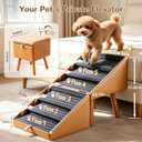 Pet Ramp for High Beds 21.06" Tall
Dog steps for bed 2-in-1 Foldable Steps and Faux Leather Bedside Table Convertible