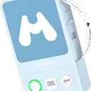 MUNBYN Label Maker Machine with Tape, Print Date with One Click FM520 Portable Bluetooth Label Printer for Office Home Storage (Blue)