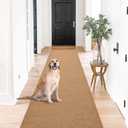 2'~82' Custom Sizes Runner Rug 2'x6'Indoor Outdoor Utility Carpet,Area Rugs with Non Slip Rubber Backing for Hallway Kitchen Entryway Balcony Garage Stair Laundry (Sand)