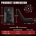 GTPLAYER Floor Rocker Gaming Chair – Adjustable Angle Limiter, Ultra Lightweight Ergonomic Floor Rocking Game Seat for Gaming and Lounging, Black