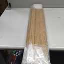 LazBlinds No Drill Bamboo Roman Shades, 29" W x 64" H, Star-Brown