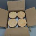 Set of 4 480ml Leakproof Glass Storage Jars with Bamboo Lids Meal Prep Containers for Salad,Pudding,Snacks,Yogurt