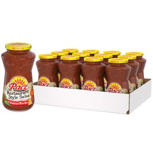 Pace Salsa, Restaurant Style, Original Recipe, Medium Salsa, 16 oz Jar (Pack of 12) BB 9/13/25