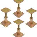 4Pcs House Jacks for Leveling Adjustable Jack Post 4.33" to 7" Height Range House Floor Jack for Temporary Support Floor Jacks for House