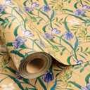 2 x MAYPLUSS Floral Kraft Wrapping Paper Roll - 17Inch x 33Feet - Elegant Tulip Gift Wrapping Paper Watercolor Flower Gift Wrap Paper for Birthday, Mothers Day, Bridal Shower, Engagement, Valentine's Day