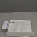 DEZ FURNISHINGS Cordless 2" Smooth Faux Wood Sidelight Single Blind, 11" W x 72" H, Smooth White