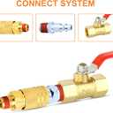 GASHER 12PCS 1/4-Inch Brass Male Industrial Coupler,1/4 Inch NPT Male Threads Size, Quick Connect Air Coupler