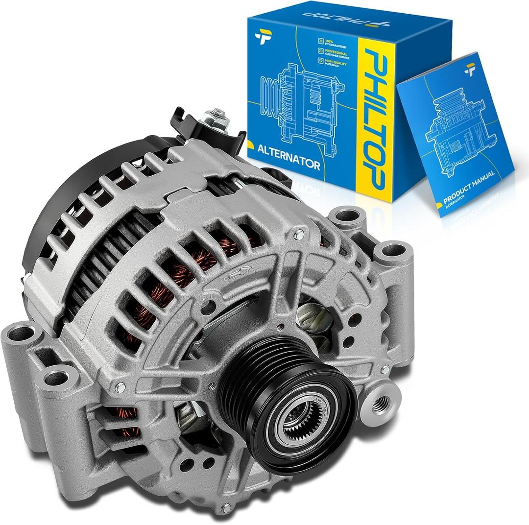 PHILTOP New Alternator Fit for BMW,2007-2010 X5 3.0L GAS,183 Amp,CW,11362N | 2007 2008 2009 2010 X5 3.0L GAS,(w/ Rear AC) 183 Amp Alternator CW,11362N,IF, IR,SC7