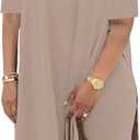 Difanlv Plus Size Womens 2 Piece Outfits Tracksuits Short Sleeve Tunic Tops Bodycon Shorts Sweatsuit Sets, Extra Large, Brown)