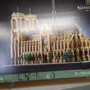 LEGO Architecture Notre-Dame de Paris Replica, Architectural Model Kit, Collectible Building Set for Adults, Build and Display Souvenir, Gift Idea for Lovers of History, Travel and Art, 21061