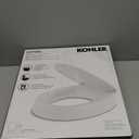 KOHLER 25876-0 Hyten 3" Height, Elevated Soft Close Round Toilet Seat, Contoured Seat with Grip-Tight Bumpers, Quick-Attach Hardware, White