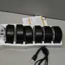 EZVALO Picture Lights for Wall, 2000mAh Rechargeable Battery Magnetic Poster Lights with 3 Color Temps & 12 RGB, Remote Dimmable Timer Painting Light, Wall Decor Light for Art Display, Frame (6 Pack) (Black)