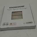 STICKGOO Peel and Stick Backsplash, PVC Wall Tiles Stick on Backsplash for Kitchen(4 Sheets, Beige with Metal Gold)