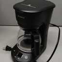 Kismile Compact Coffee Maker with LED Display, Small Drip Coffee Machine with Anti-Drip System, Timer, Auto Shut-Off, Dry-Boil Protection, Removable Funnel, Ideal for Home & Office (Black)