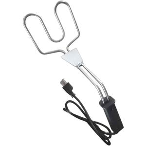 Electric Charcoal Starter, Premium500W Double-Ring BBQ Grill Igniter, Double-Ring Design with Longer, Angled Handle Quickly and Easily Ignite Without The Need for Ignition Fluid or Matches