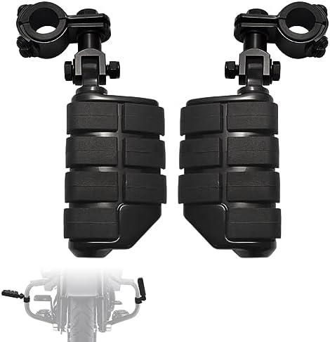 FOVPLUE 1",1.25"Highway Footpegs, Adjustable Highway Peg w/ 3-Piece Clamp for Harley Touring Softail Dyna Sportster models w/25mm-32mm Engine Guard/Tubing,Black#2 FOVPLUE 1",1.25"Highway Footpegs, Adjustable Highway Peg w/ 3-Piece Clamp for Harley Touring Softail Dyna Sportster models w/25mm-32mm Engine Guard/Tubing,Black#2