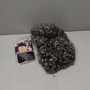 Afro Short Curly Gray Wigs for Black Women,Kinky Ombre Grey Wig With Bangs Synthetic Heat Resistant Hair for Daily Use