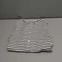 Floerns Women's Striped Long Sleeve Cardigan Crew Neck Button Up Knitted Sweaters, Balck and White, M