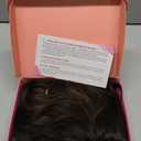 PANEWAY Wavy Curly Hair Topper - 20inch Long, Natural Brown With Highlights, Clip In Synthetic Wiglets