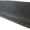 Rubber-Cal "Coin-Grip Non-Slip Rubber Tread Stair Mats 6 Count (Pack of 1), Black, 9.75" x 29.75" (10-104-009)