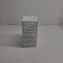 PATKAW Plastic Storage Bins Five-layer Organizer Drawers 1PC 31.4x21.1x15.2cm Drawer Type Storage Cabinet Plastic Storage Drawers 5 Drawer Plastic Storage~White Plastic Drawers (7D8X2161O17VNJLD)