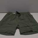 Tyhengta Men's Swim Trunks Quick Dry Beach Shorts with Zipper Pockets and Mesh Lining (32, Army-green)