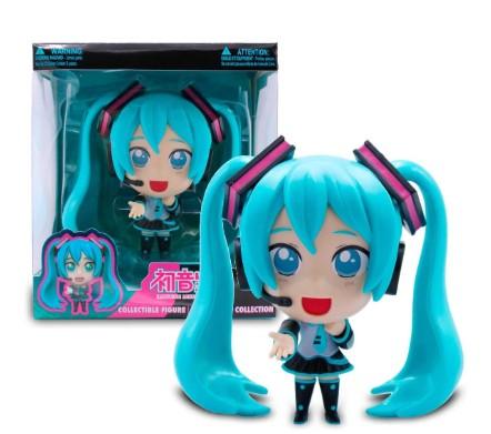 Just Toys LLC Hatsune Miku Collectible Figure (Knee Pose) and 
Hatsune Miku Collector Figure – 5″ Standing Pose PVC Statue with Collector Window Box