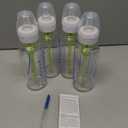 Dr. Brown's Anti-Colic Options+ Narrow Glass Baby Bottle with Level 1 Slow Flow Nipple, BPA-Free, 8 oz/250 mL, 0m+, 4-Pack
