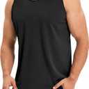 OYGSieg 6 Pack Men's Quick Dry Workout Tank Tops Breathable Gym Sleeveless Muscle Shirts for Active Men (XXL)