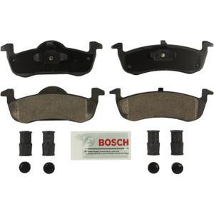 BOSCH BE1279H Blue Semi-Metallic Disc Brake Pad Set With Hardware - Compatible With Select Ford Expedition; Lincoln MKT, Navigator; REAR
