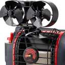 CRSURE Wood Stove Fan for Buddy Heater, Heat Powered Fireplace Fan with Meganect Thermometer, Dual Motors Fan for Mr Heater, Gas/Pellet/Wood/Propane Log Burner Stove, Non Electric