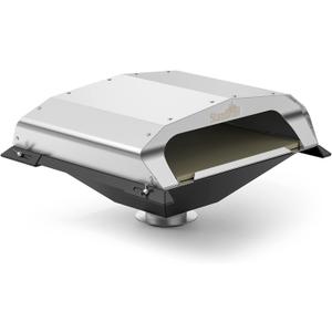 Stanbroil Wood Fired Pizza Oven Attachment Pizza Maker for Traeger, Pit Boss, Camp Chef, Green Mountain Grills, Z Grills, Smokin Brothers Pellet Grills, Silver